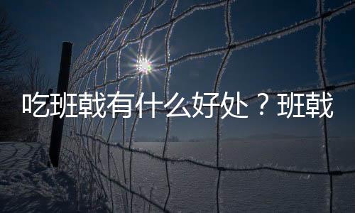 吃班戟有什么好处？班戟的做法
