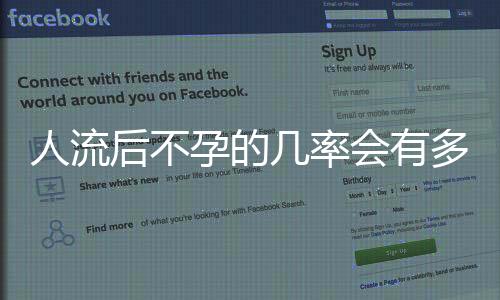 人流后不孕的几率会有多大?