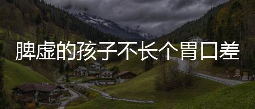 脾虚的孩子不长个胃口差爱感冒怎么办?